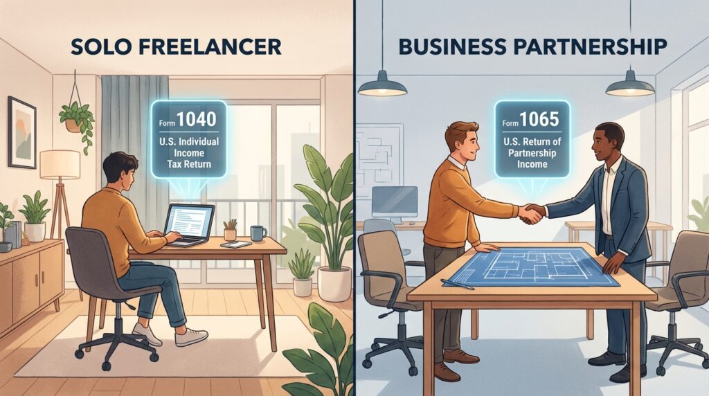 Form 1040 vs. 1065: Which One Do You Use If You’re Self-Employed? (2025 Tax Guide)
