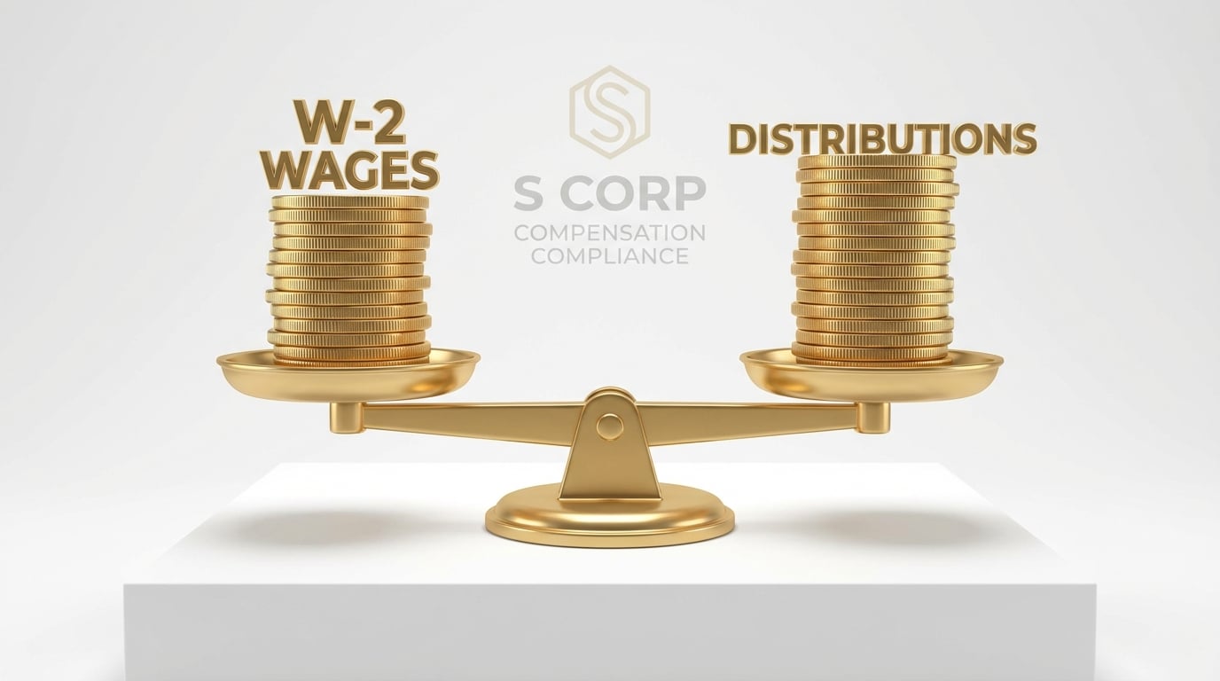   Scale balancing S Corp reasonable salary wages versus distributions