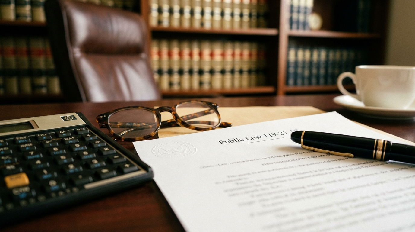   Public Law 119-21 document on tax desk