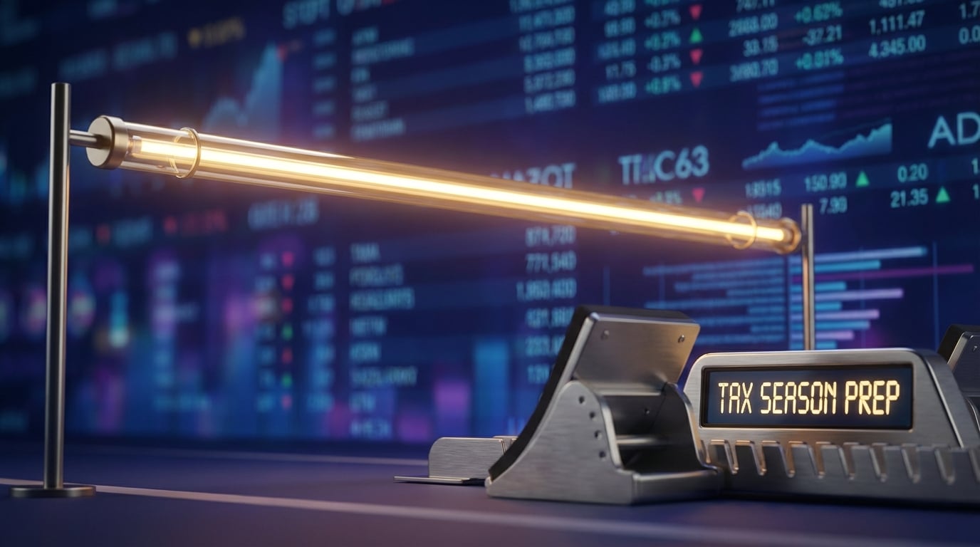   Glowing high-jump bar representing the $34,700 tax filing threshold for seniors in 2025. 