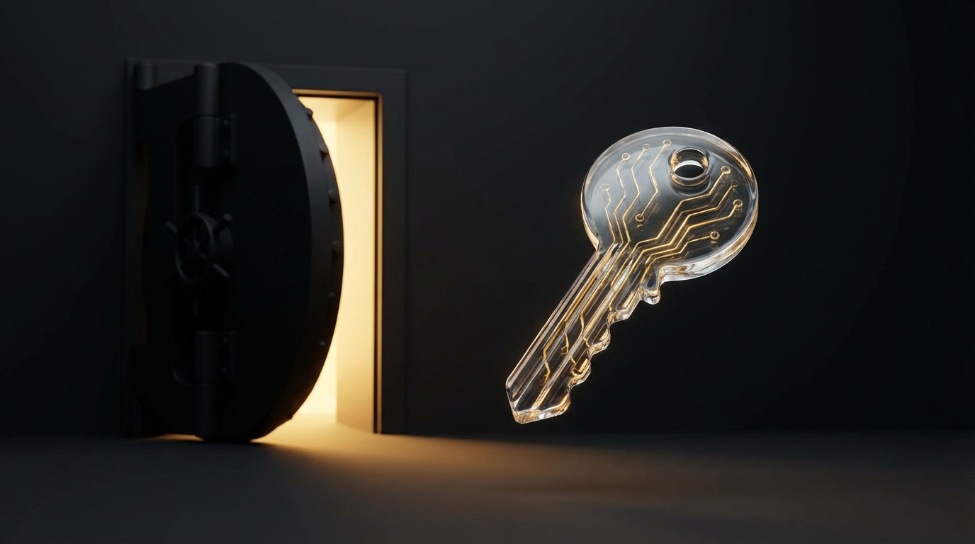   IRS IP PIN 2026 glowing digital key unlocking a secure tax refund vault, representing identity protection. 
