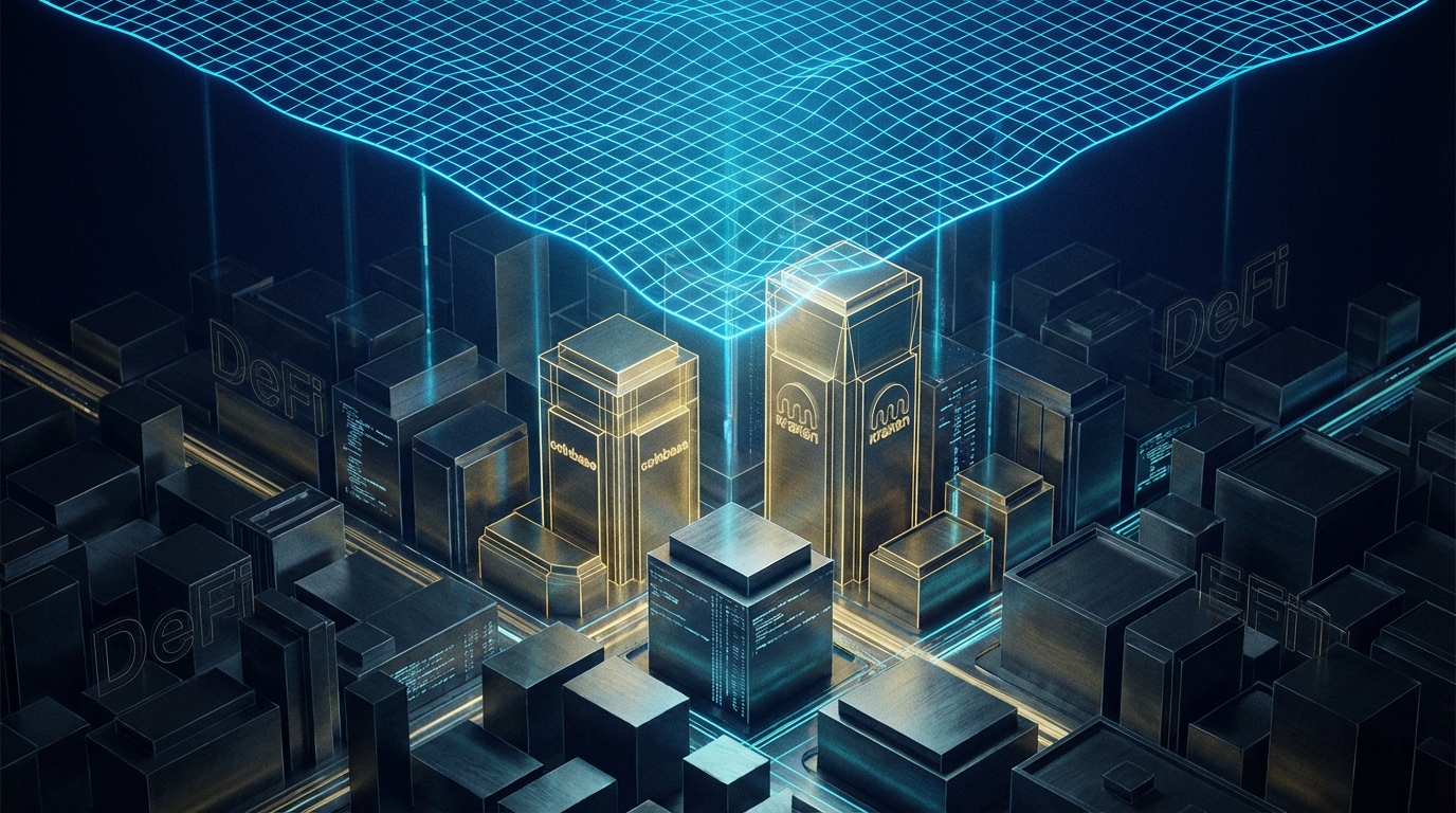   Illustration of IRS digital dragnet scanning centralized crypto exchanges for 2025 tax reporting compliance. 