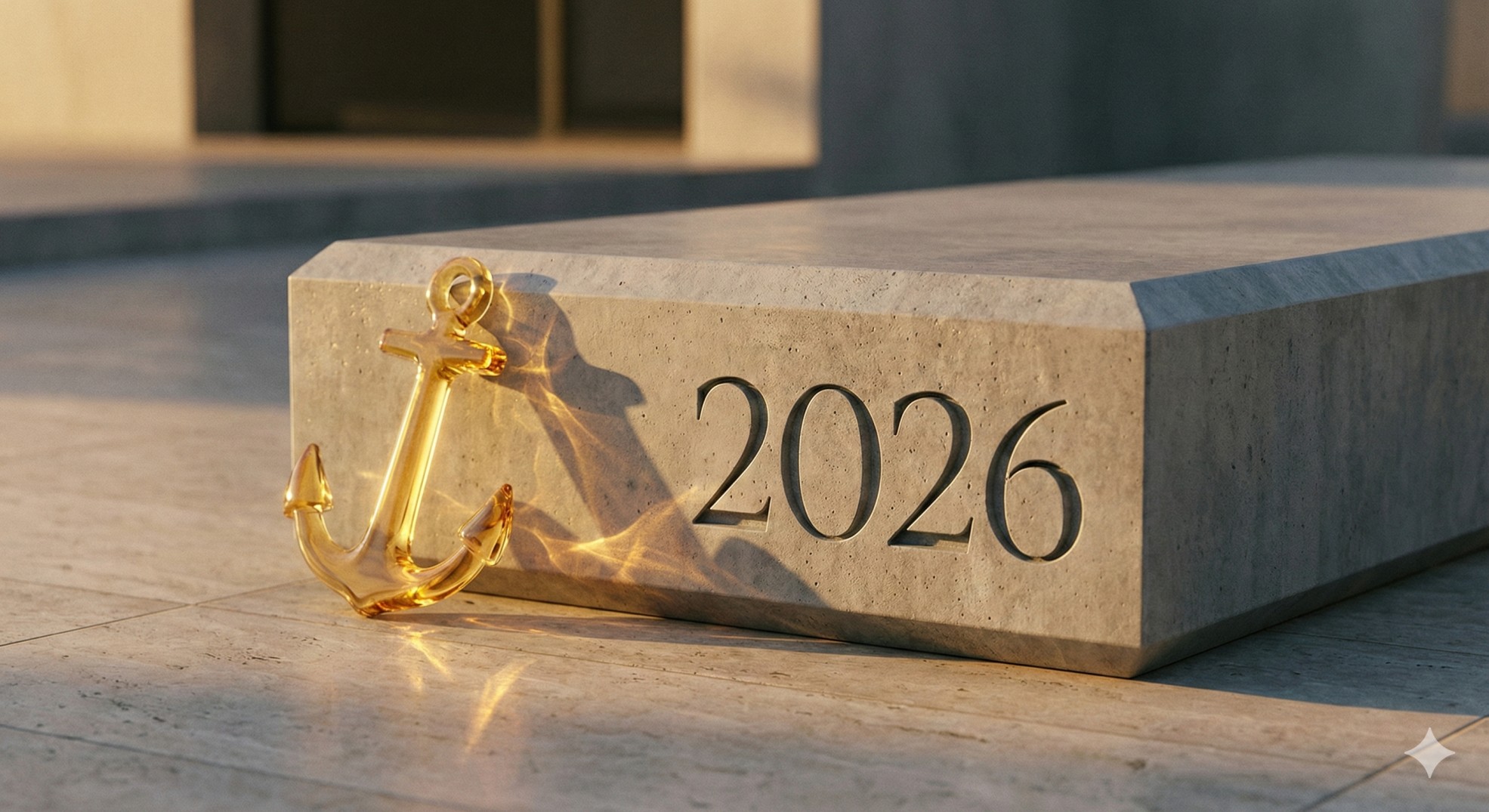   2026 tax brackets foundation stone representing permanent IRS tax rates and stability under OBBBA law. 