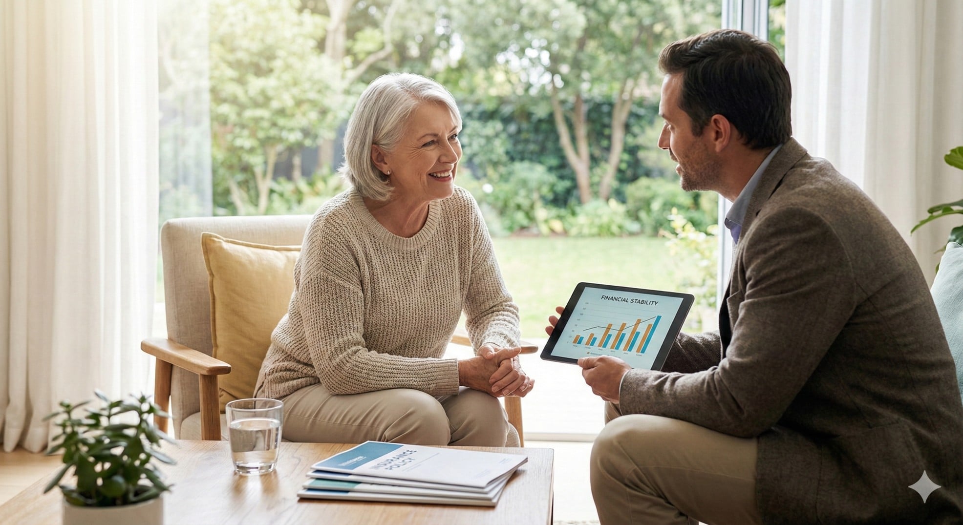   A policyholder learning how to receive accelerated death benefits tax-free to cover long-term care costs. 