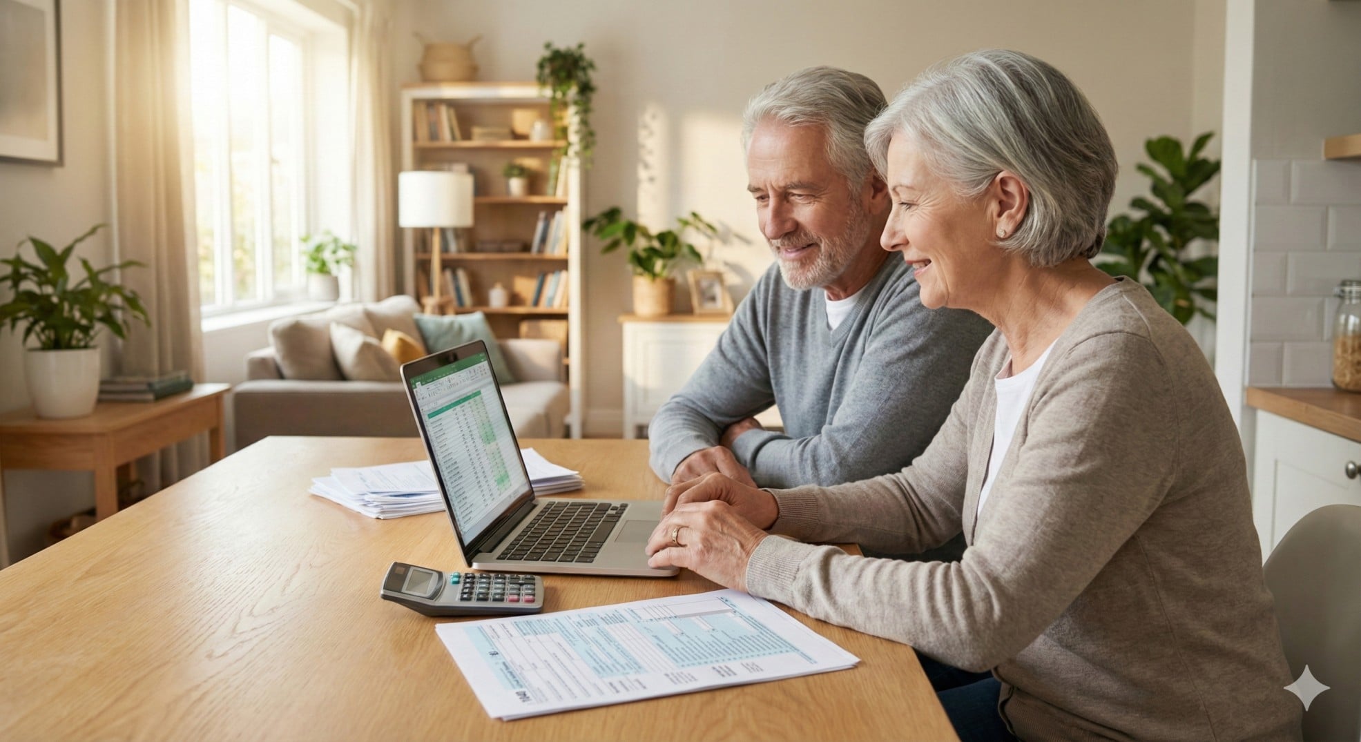   A senior couple reviewing the tax implications of reverse mortgage rules to ensure their retirement is tax-efficient. 