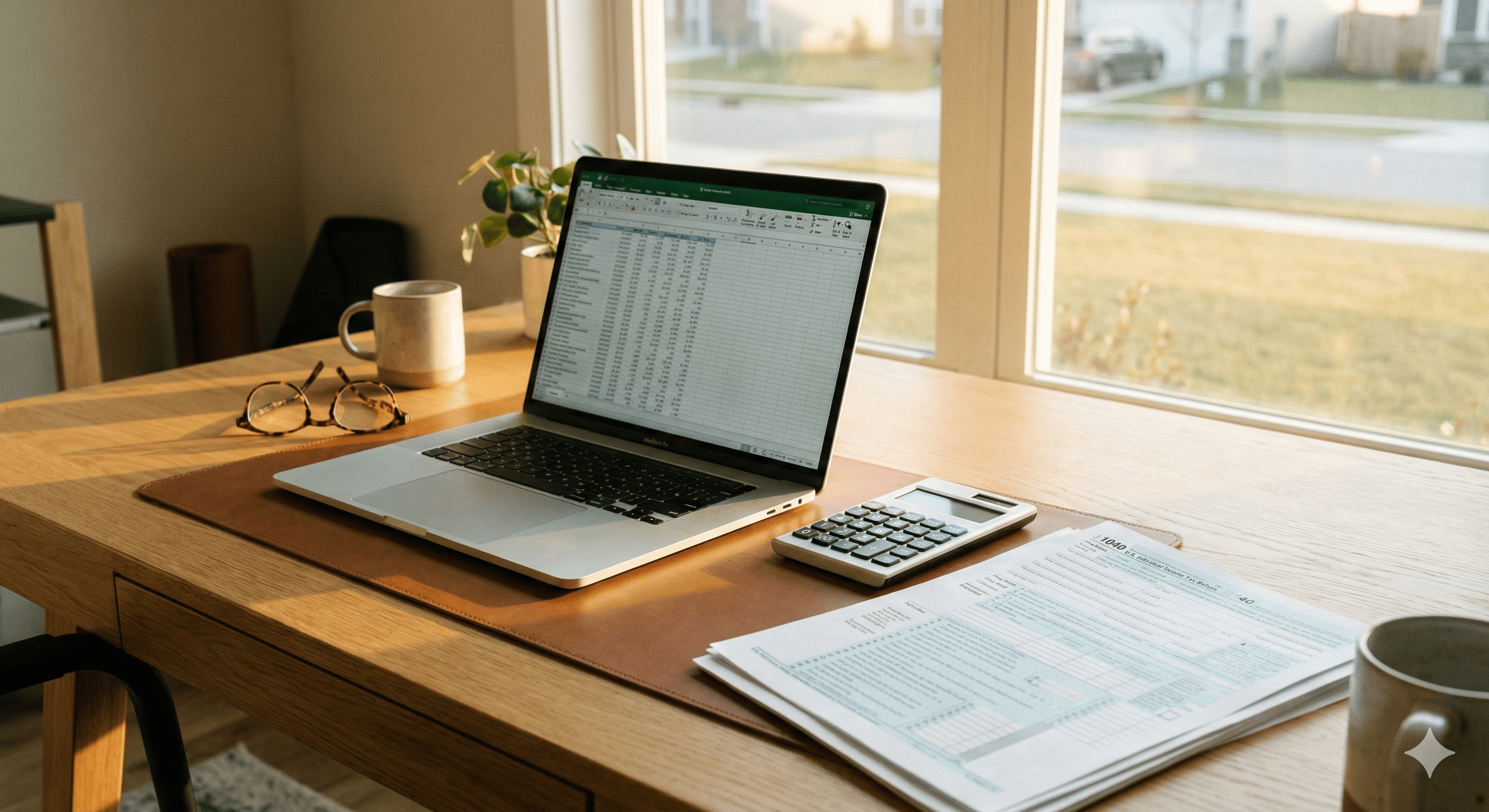   A professional workspace with tax documents and a calculator illustrating the impact of the new $40,000 SALT cap on 2025 tax filings. 