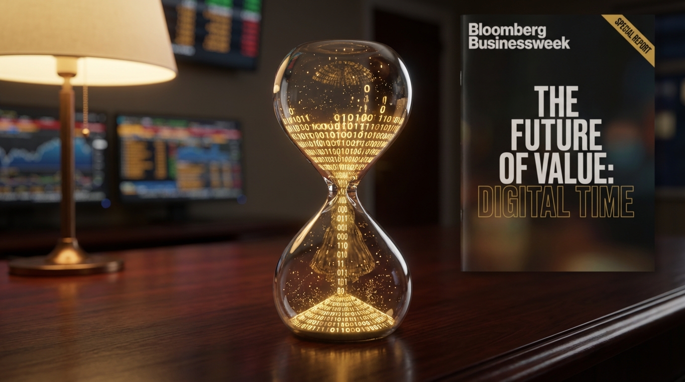   2025 Form 990 deadline concept showing an hourglass with digital binary code representing the new electronic filing mandates. 