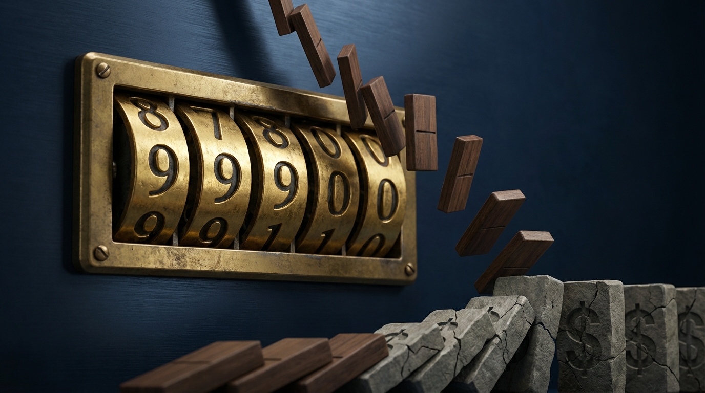  Mechanical counter displaying increasing numbers, symbolizing the compounding IRS Form 1120-S late filing penalty of $245 per shareholder. 