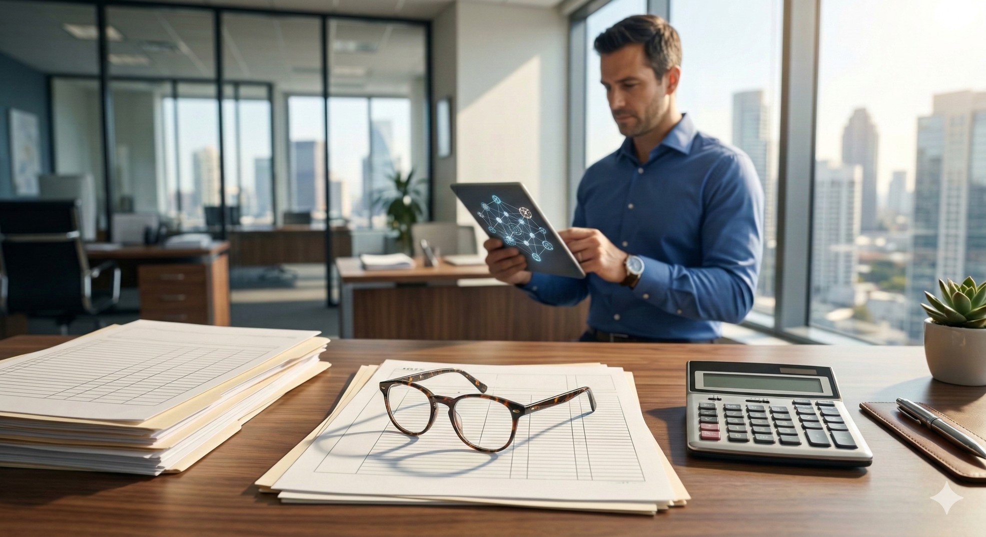   A professional reviewing financial documents related to the new Form 1099-DA instructions. 