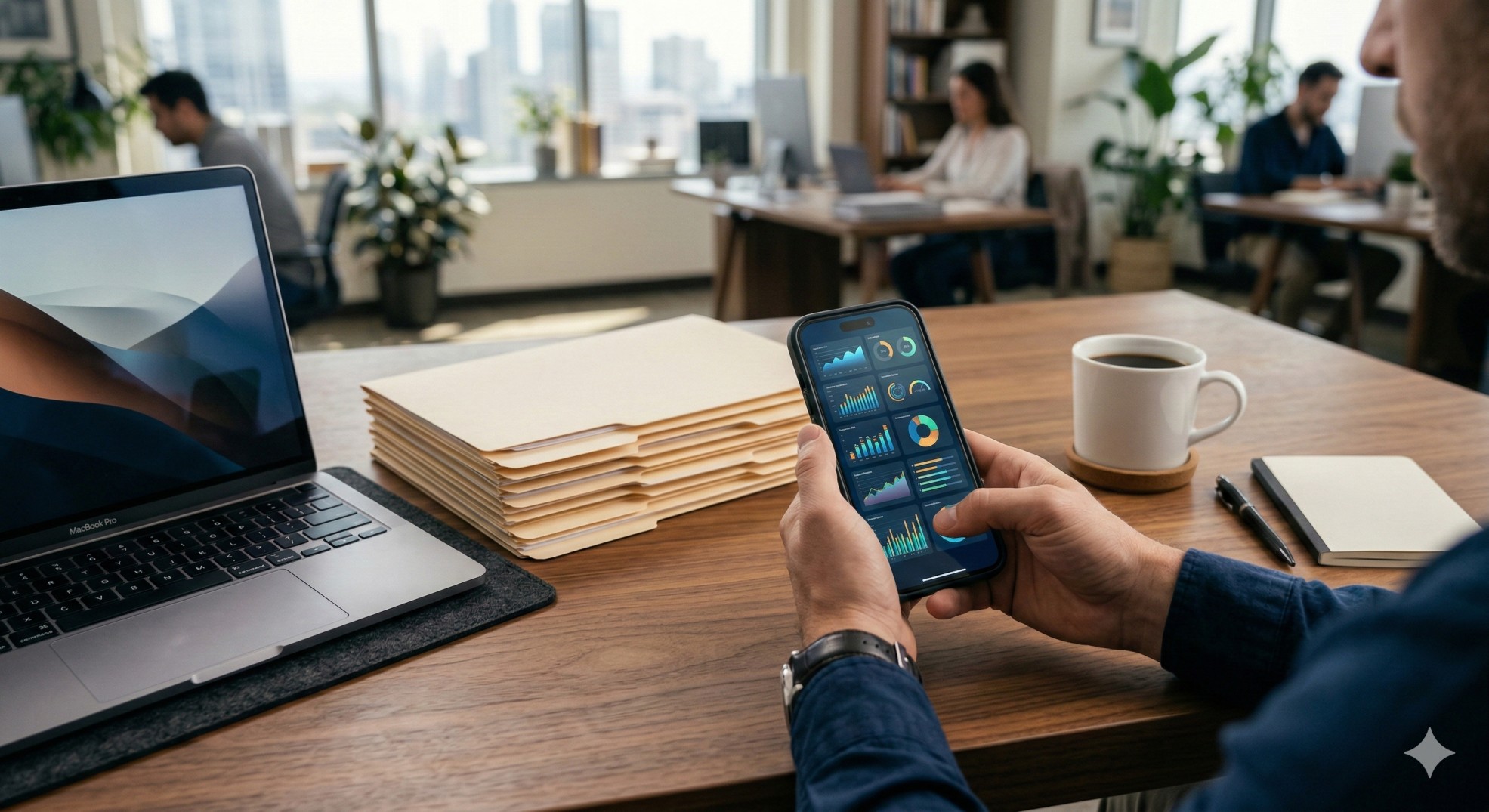   A professional organizing files after realizing they are missing a W-2 or 1099. 