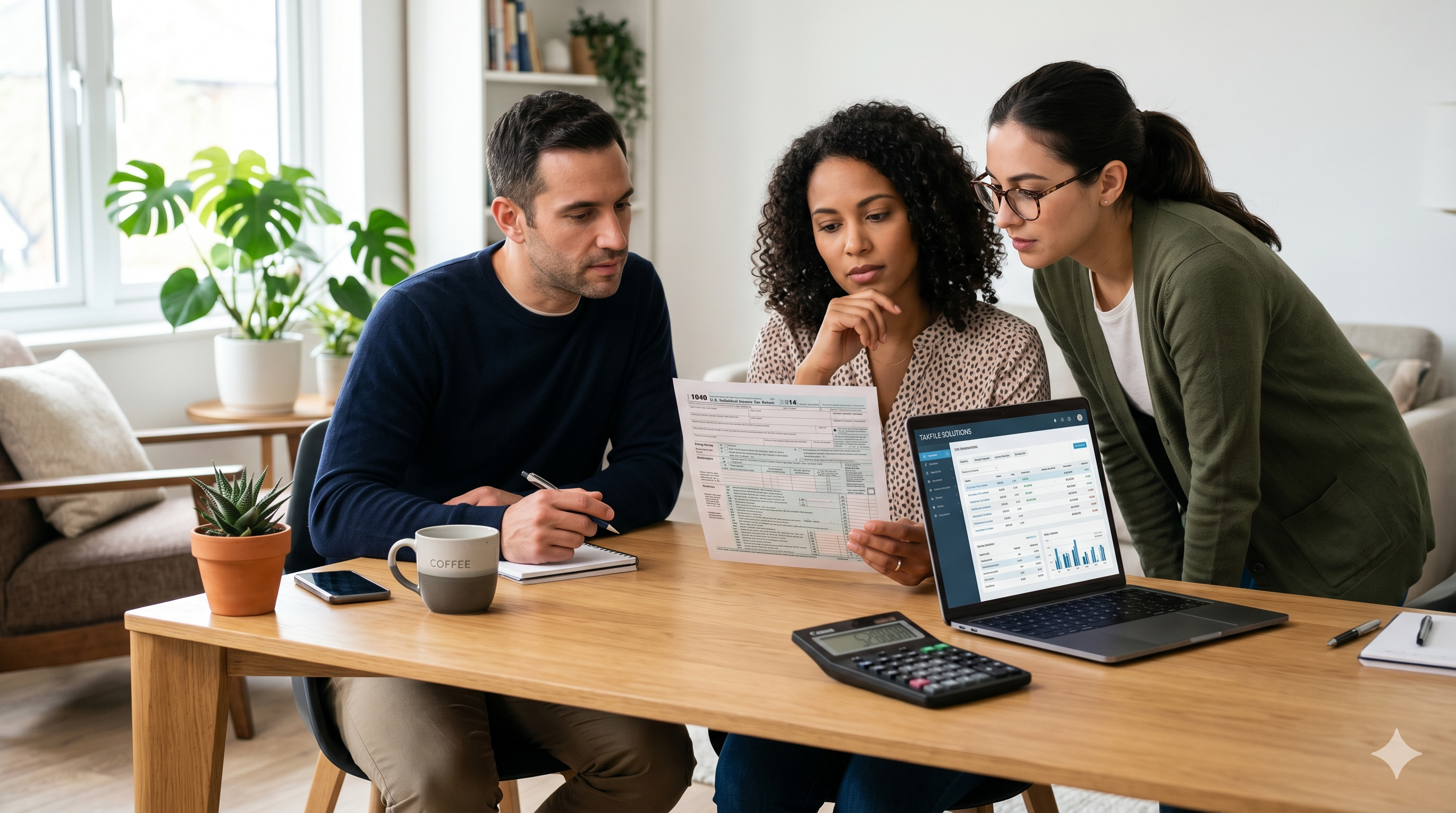   A taxpayer weighing the pros and cons of amending vs extending tax return on a laptop. 