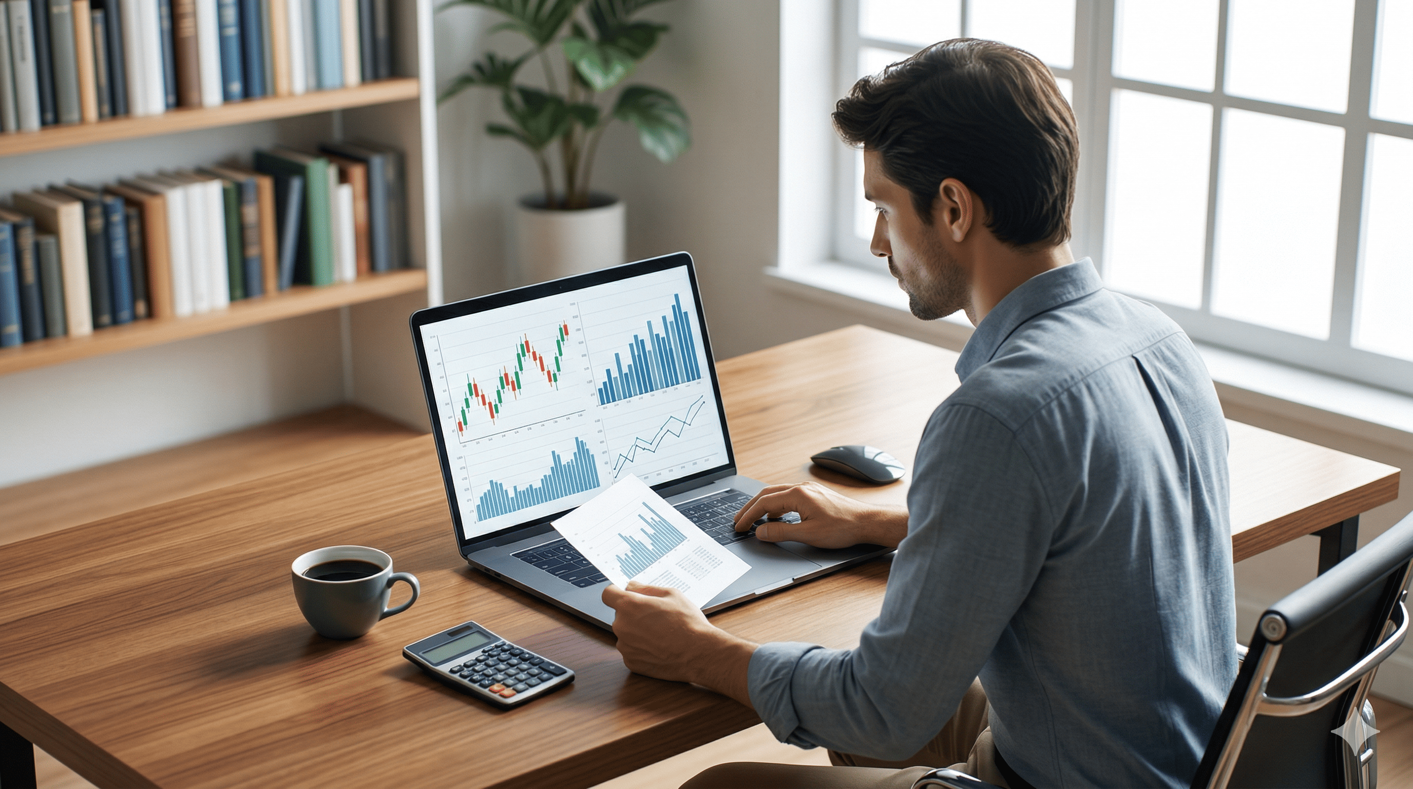   A freelancer calculating gig economy taxes 2026 on a laptop in a modern home office. 