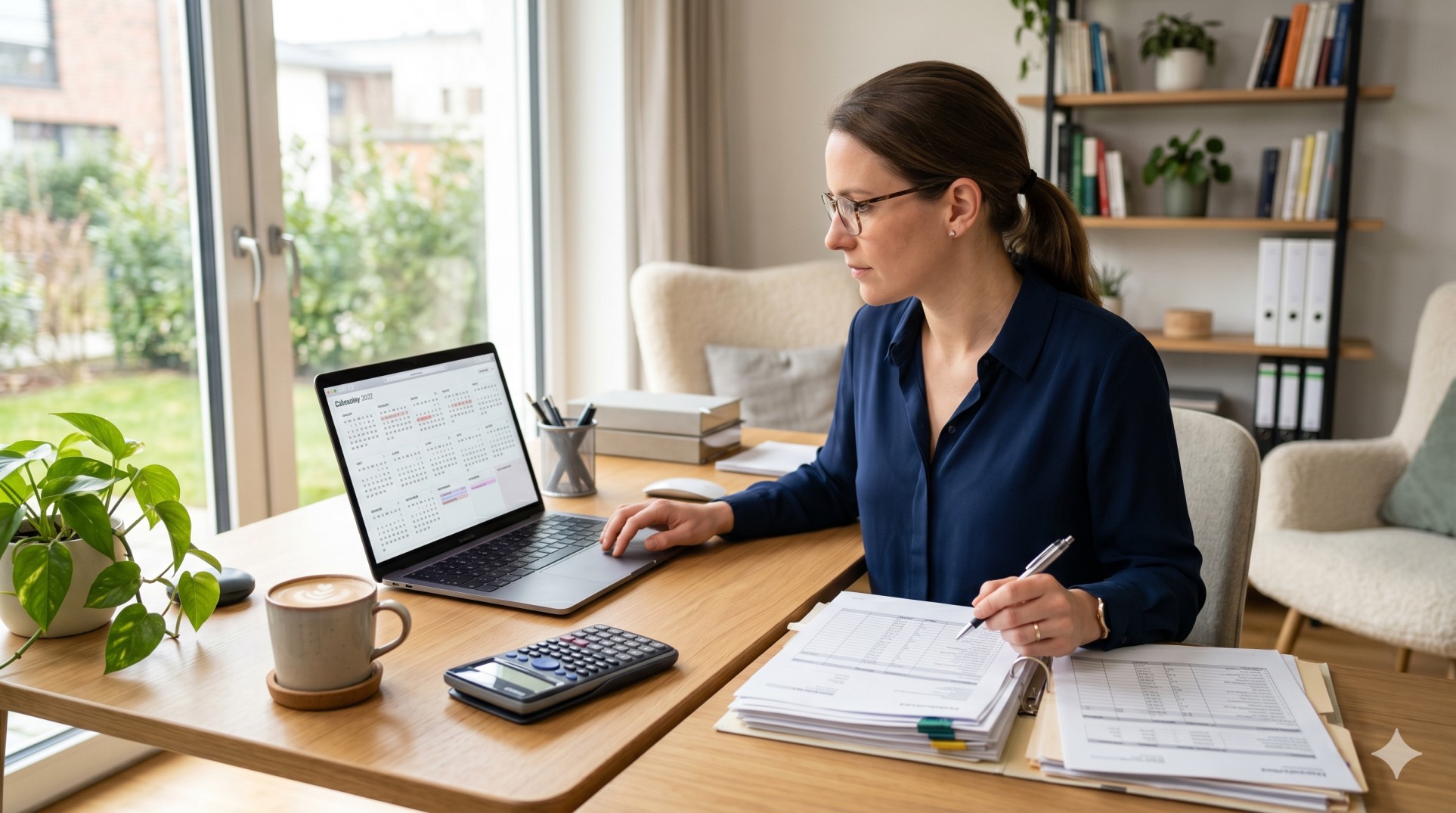   A taxpayer organizing documents to meet the IRS tax extension 2026 deadline. 