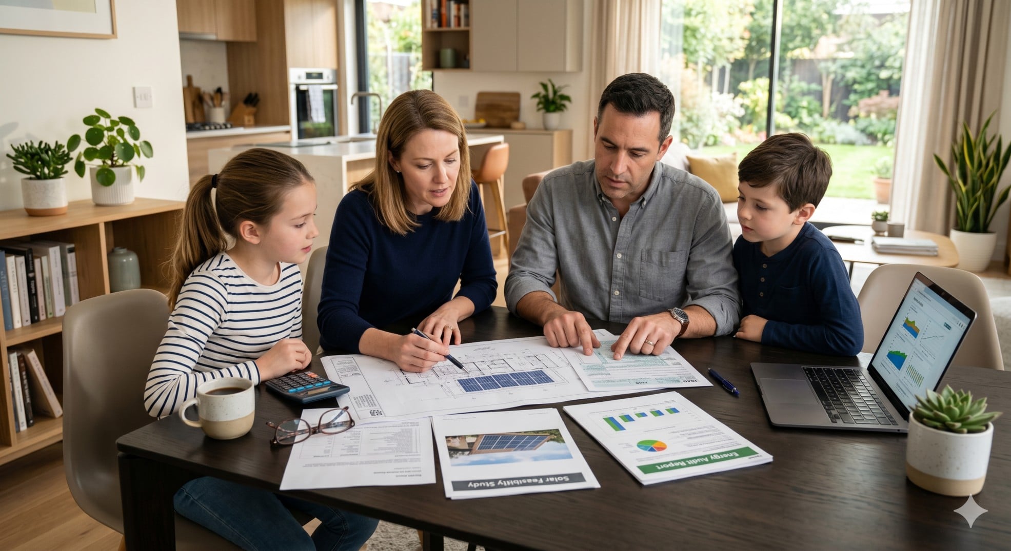   A taxpayer calculating their residential clean energy credit 2026 carryforward using solar receipts and IRS Form 5695. 