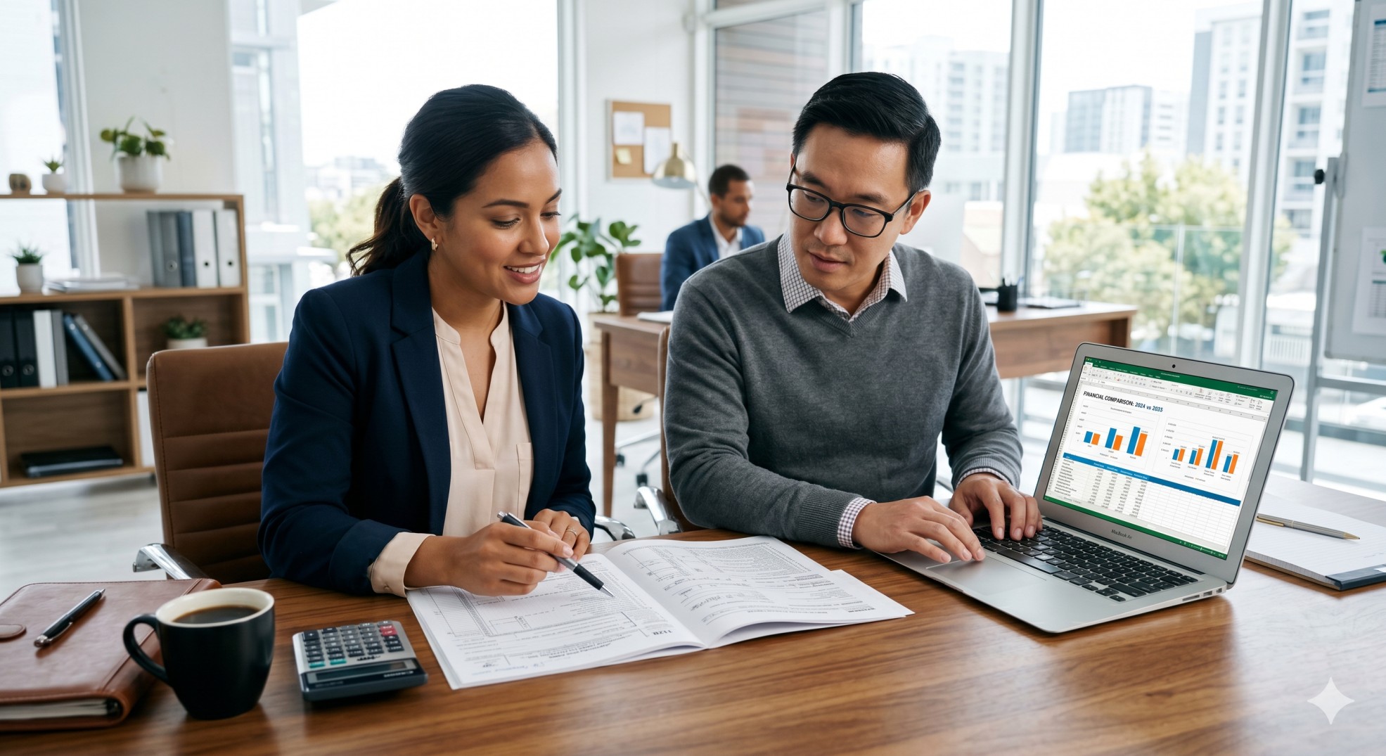   A CPA and business owner comparing a SEP IRA vs Solo 401(k) to maximize tax deductions. 