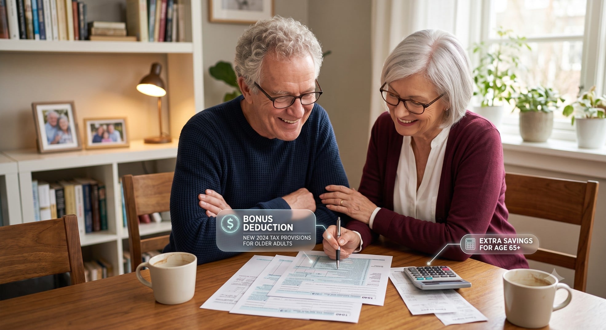 Older adults benefiting from the Senior Bonus Deduction in 2026 tax planning.