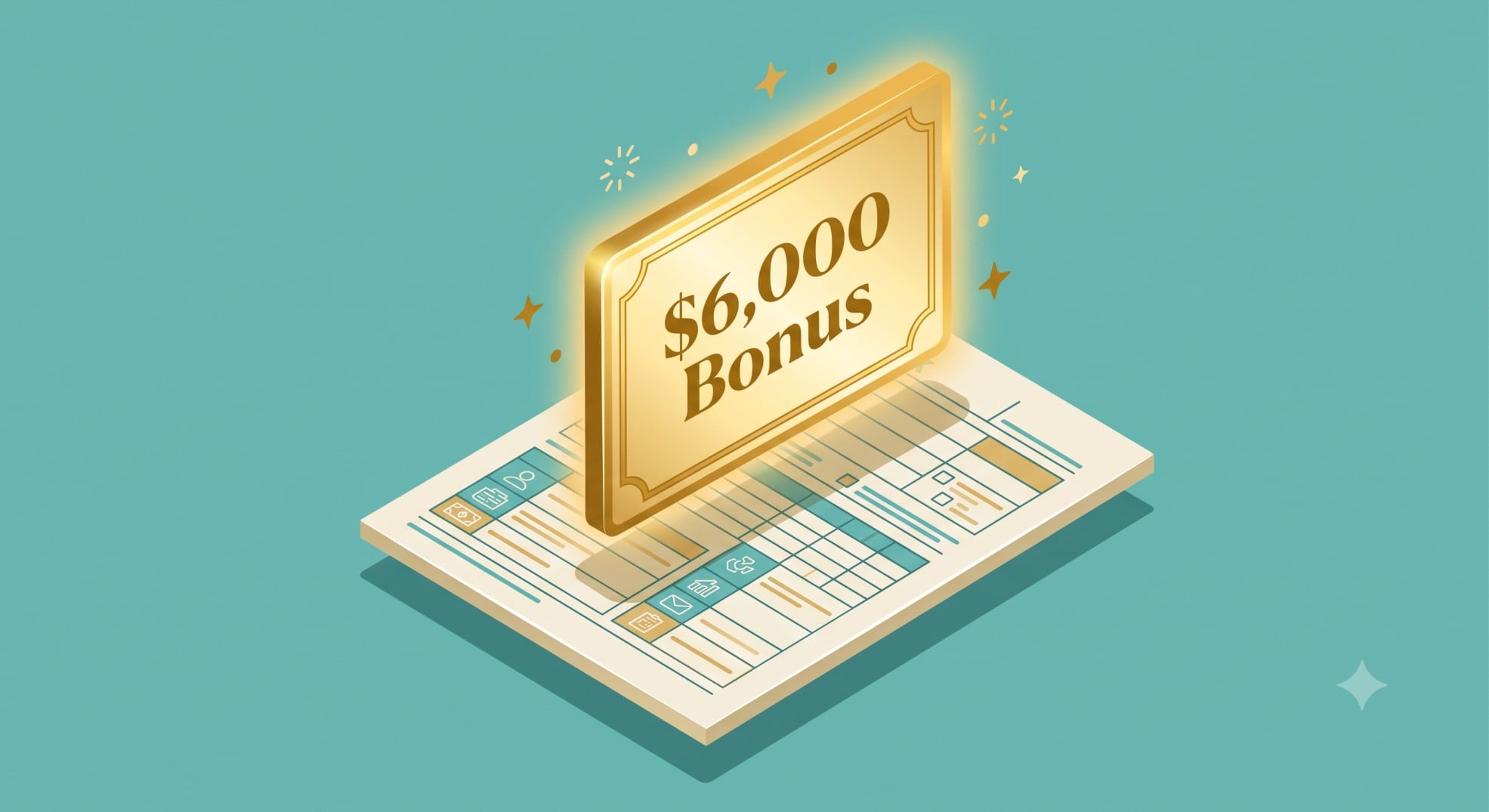 A golden document representing the new $6,000 bonus deduction for seniors in 2026.