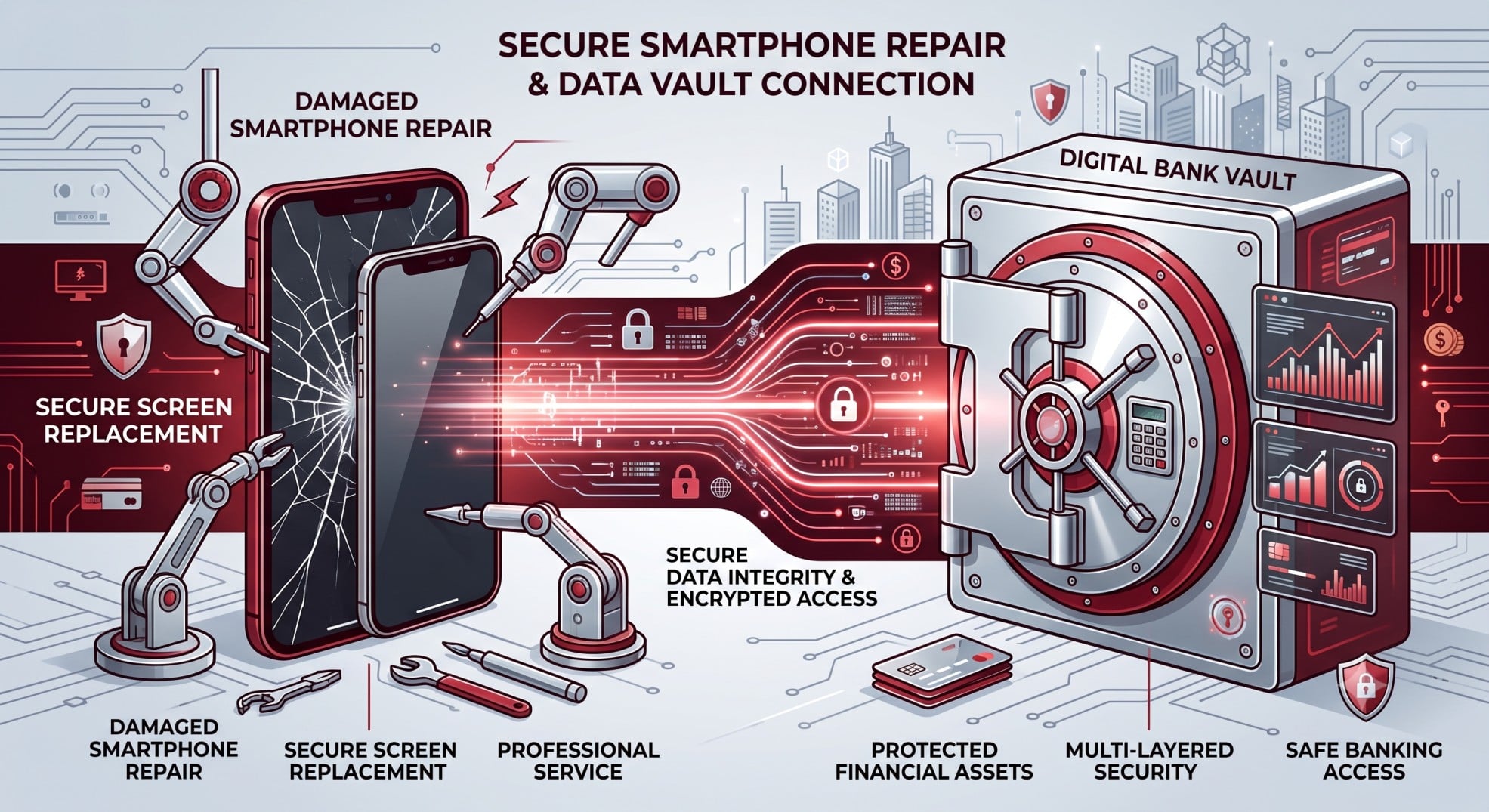 A digital representation of credit card cell phone protection benefits.