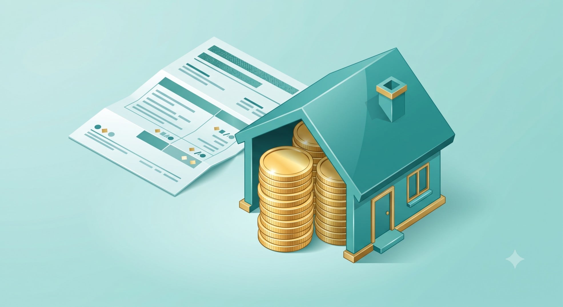 A conceptual illustration representing the financial benefits of the head of household tax filing status.