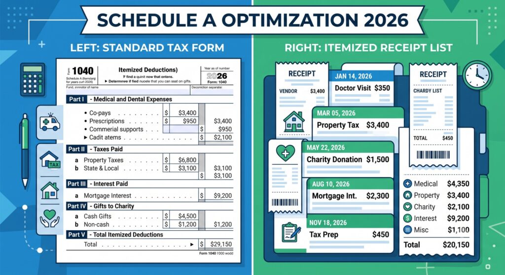 How to Optimize Schedule A: Maximizing Your Itemized Tax Deductions (2026)