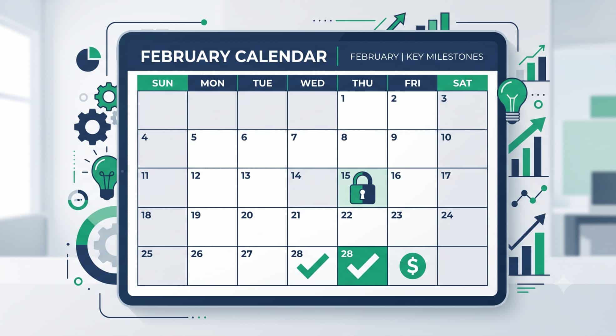 Calendar graphic illustrating the PATH Act refund hold and expected EITC payout dates.