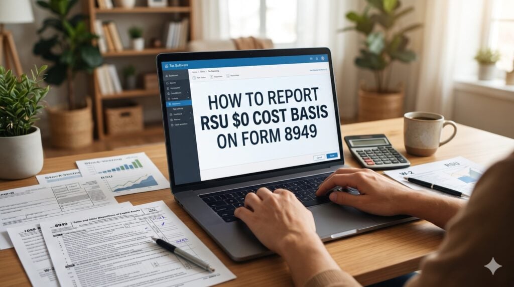 How to Report RSU 0 Cost Basis on Form 8949, ISO AMT, and CA 540NR Allocation (2026 Case Study)
