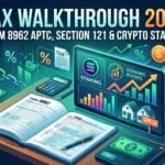 Form 8962 Excess Advance Premium Tax Credit Repayment, Partial Section 121 Exclusion & Crypto Staking: A 2026 Tax Walkthrough